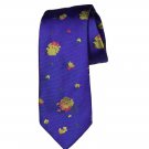 Thomas Pink Tie Mitcham Flower Silk Purple Yellow Men's