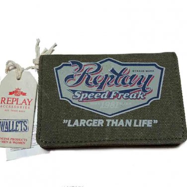 Replay Wallet Cotton Canvas Speed Freak Men's