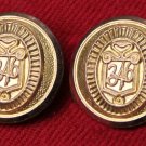 Two Mens Vintage Brooks Brothers by Waterbury Blazer Buttons Gold Brass Two Mens Vintage Brooks Brothers by Waterbury Blazer Buttons Gold Brass