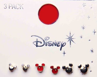 Disney Earrings Mickey Mouse Ears 3 Pack  Women's