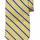 Brooks Brothers Tie Italian Silk and Nylon Striped Blue White Yellow Men's Brooks Brothers Tie Italian Silk and Nylon Striped Blue White Yellow Men's