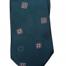 Vintage Halston Tie Green Pink Yellow Brown 1970s Geometric Men's Vintage Halston Tie Green Pink Yellow Brown 1970s Geometric Men's