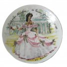 Vintage D'Arceau Limoges Scarlett O'Hara Porcelain Plate 1976 Gone With the Wind