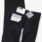 Haggar Chinos Pants Flat Front Black Classic Fit Comfort Fit Waist Men's Size 42 X 29