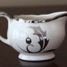 Sandland Ware Lancaster Hanley Staffordshire England Creamer White Silver Gold Porcelain