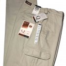 Haggar Q Cargo Pants Khaki Relaxed Flat Front Expandable Waist Men's Size 34 X 29 Haggar Q Cargo Pants Khaki Relaxed Flat Front Expandable Waist Men's Size 34 X 29