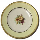 Rare Vintage Morgan Belleek Plate Salad Dessert Floral Gold Rim