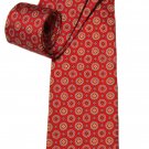 Brooks Brothers Italian Silk Tie Red Yellow Blue Geometric Men's Long
