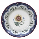 Vera Bradley Andrea by Sadek Emily Salad Dessert Blue White Floral Plate 8 1/4”