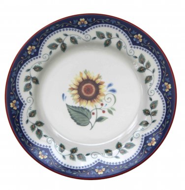 Vera Bradley Andrea by Sadek Emily Salad Dessert Blue White Floral Plate 8 1/4&acirc;��