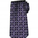 Robert Talbott Silk Tie Purple Black White Geometric Wide Men's