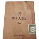 Pleiades Paris France Handmade Wood Hinged Cigar Box