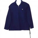 Vintage Brooks Brothers Fleece Pullover Jacket Navy Blue Men's Size Oversized Medium