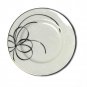 Kate Spade Lenox Belle Boulevard Accent Plate White Bone China Platinum Ribbon 9 in