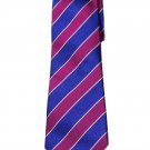 Charles Tyrwhitt Silk Tie Purple Blue White Striped Men's Long
