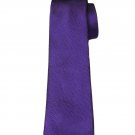 Paul Costelloe Purple Silk Tie Textured Men's Long