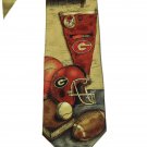 Vintage Eagle Wings University of Georgia Football Silk Tie Men's