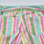 Lilly Pulitzer Worth Skinny Mini Jeans Zip Ankle Color Stripe Size 2