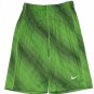Nike Dri Fit Athletic Shorts Green Black Logo Men Size SLIM MEDIUM