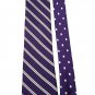 Tommy Hilfiger Silk Tie Striped Purple White Men's Long