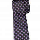 TED BAKER London Italian Silk Tie Necktie Black Purple Blue Geometric Men's