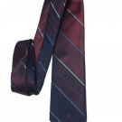 Vintage Pierre Cardin Tie Red Gray Green Blue Striped 1970s Men's