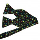 Thomas Pink Bow Tie Italian Silk Floral OS Men's