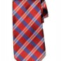 Club Room Tie Marathon Plaid Silk Red White Blue Men's