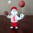 Hallmark Keepsake Christmas Ornament 2002 The Biggest Fan Santa Sports