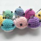Crochet little whale pendant