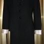 CHRISTIAN DIOR BLACK SATIN COCKTAIL EVENING SKIRT SUIT