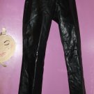 BANANA REPUBLIC BLACK LEATHER STRAIGHT LEG JEANS Sz 2