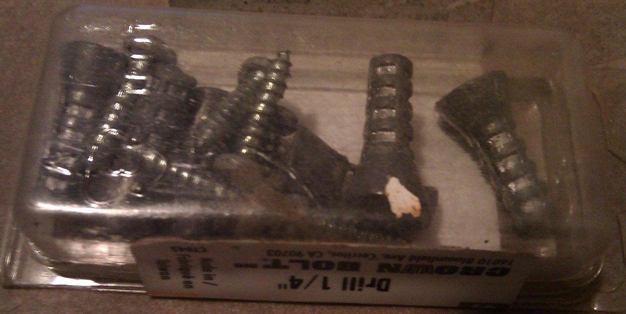 Drywall Anchor with Screw Kit, 6 pcs, Solid Wall, Light, Drill 1/4"