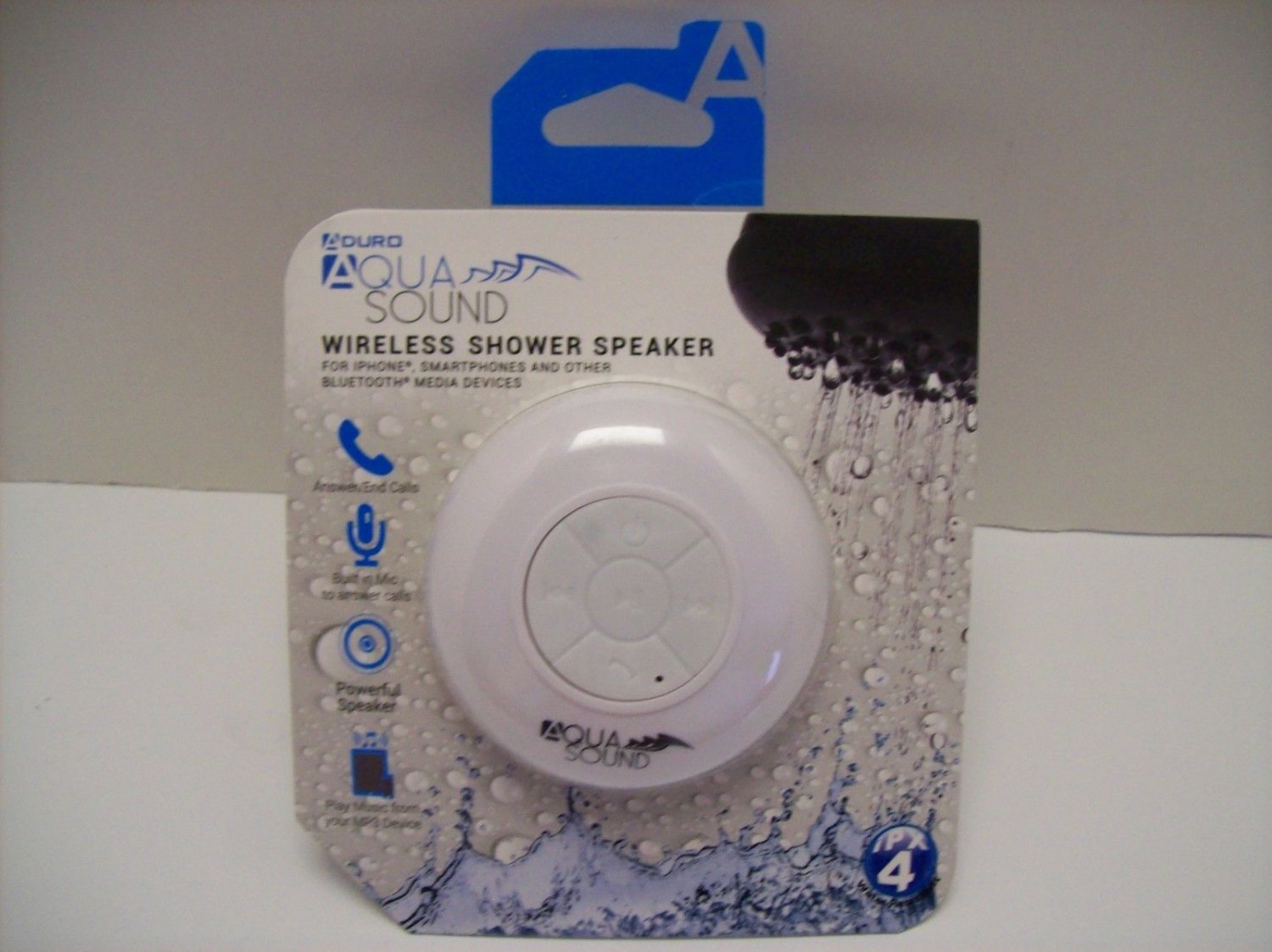 Aduro Aquasound Wsp20 Bluetooth Speaker for Shower, Portable Waterproo