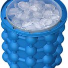 Ice Maker Ice Cubes Maker Genie Space Saving Dual Chambers Silicone Ice Cubes Maker Mold