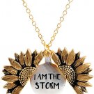 You Are My Sunshine Engraved Necklace Sunflower Locket Necklace Jewlery for Women girlfriend