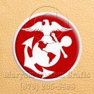 6 Inch Long Handmade Custom Mosaic Pin Inlay Eagel Globe Anchor Knife and Jewellery Making - MCC016