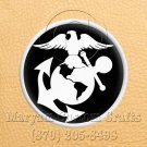 6 Inch Long Handmade Custom Mosaic Pin Inlay Eagel Globe Anchor Knife and Jewellery Making - MCC015