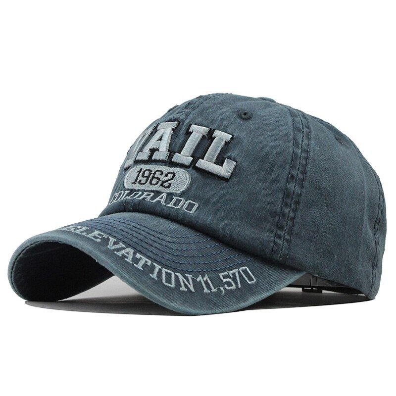 Vail 1962 Colorado Washed Cotton Baseball Cap Snapback Hat For Men