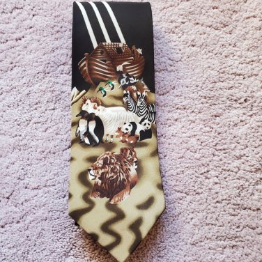 Men's Noah's Ark Novelty Tie Gift NEW