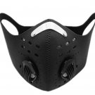 Reusable Face Mask W/ Active Carbon Filter Dual Breath Valves Cycling Sports