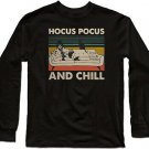 Halloween Hocus Pocus and Chill Vintage Funny Men's T-Shirt Long Sleeve  Tee