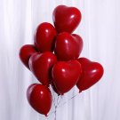 50pcs ruby red latex balloons love heart Inflatable air helium balloon valentine's day marriage