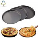Round Pizza Plate Pizza Pan Deep Dish Tray Carbon Steel