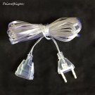 New 3m Plug Extender Wire Extension Cable EU/US Plug For LED String Light Christmas