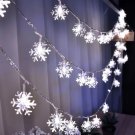 1.5M 10LED 220v Super Flashing Led Snowflake Light for Bedroom Courtyard Party