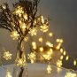 1.5M 10LED 220v Super Flashing Led Snowflake Light for Bedroom Courtyard Party