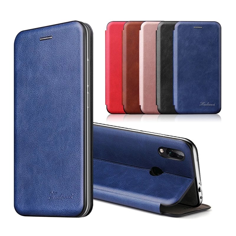Leather Flip Magnetic Case For Xiaomi Redmi note 9s Wallet Stand Book Phone Cover