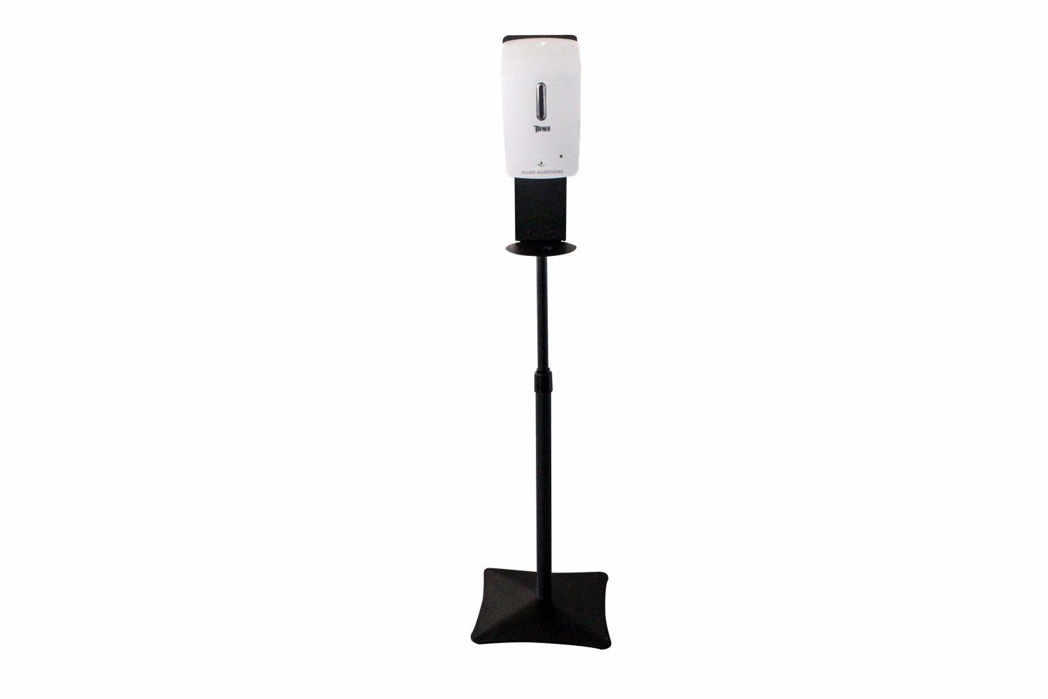 Universal Hands Free Sanitizer Floor Stand White