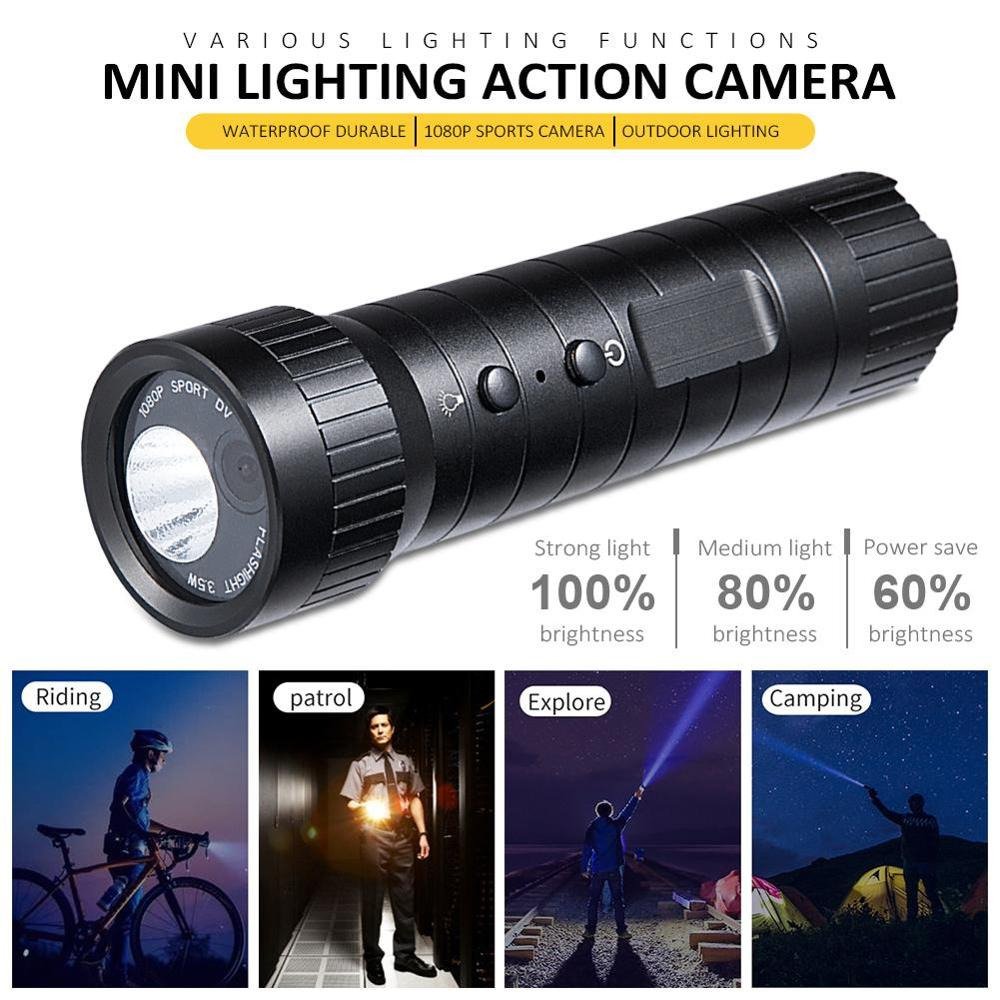 1080P HD 120° Wide-Angle Sports DV Camera Waterproof Flashlight Lighting Camera Outdoor.. Camera